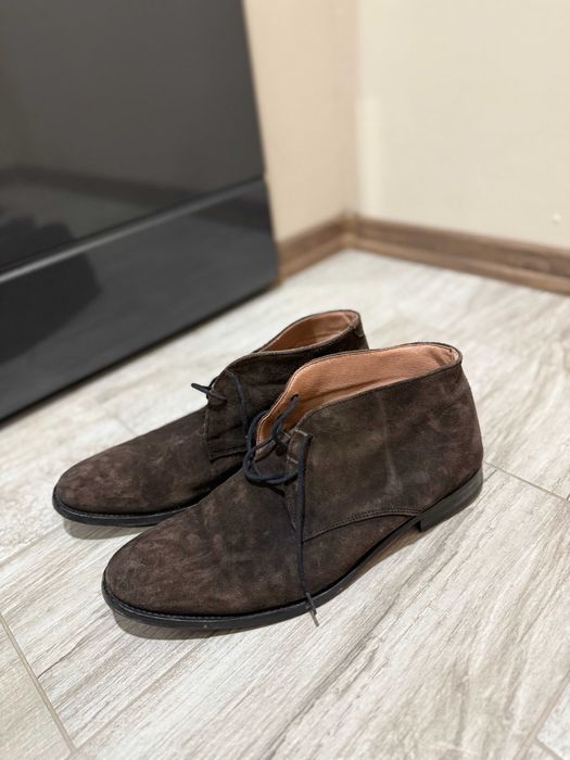 Официални мъжки кожени обувки H&M - естествен велур