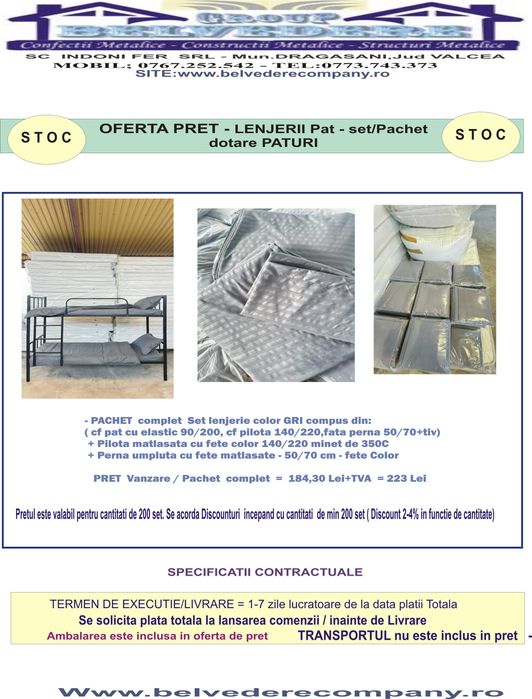 Paturi Metalice Suprapuse | Livrare Rapidă din Stoc| Producător