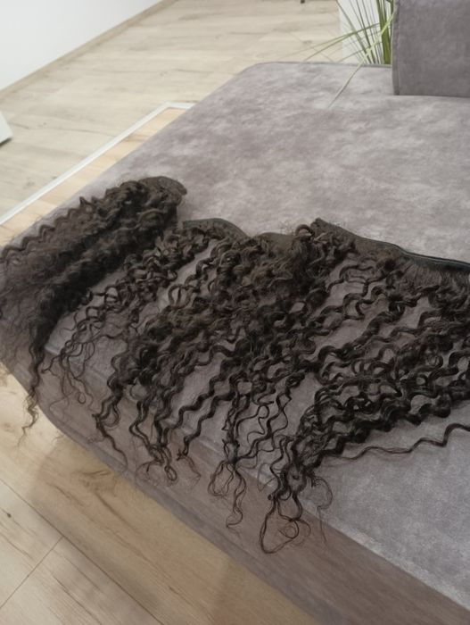 Естествена коса къдрава зашита