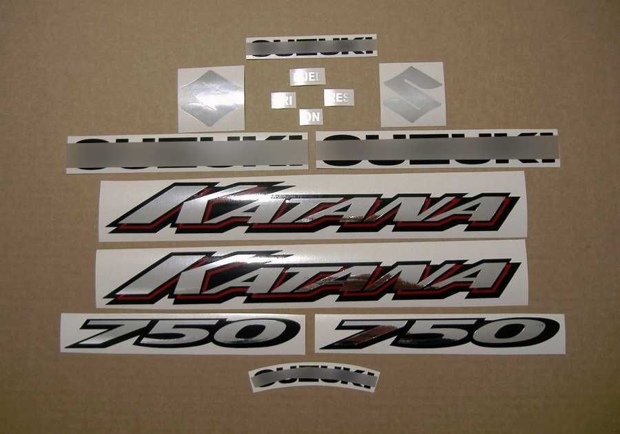 Стикери Сузуки 750 Катана 2000г.-2007г. Suzuki Katana gsxf к1 лепенки