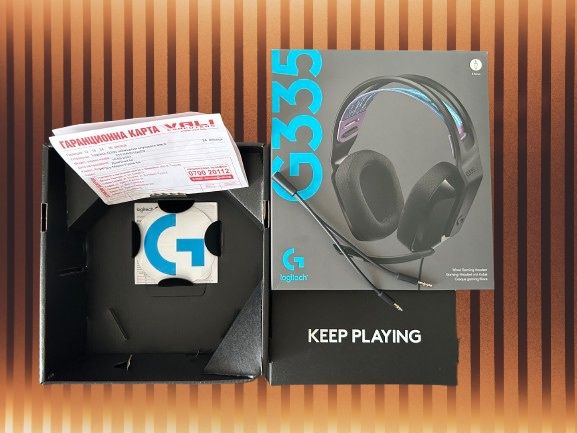 Слушалки Logitech G335 като нови, черни
