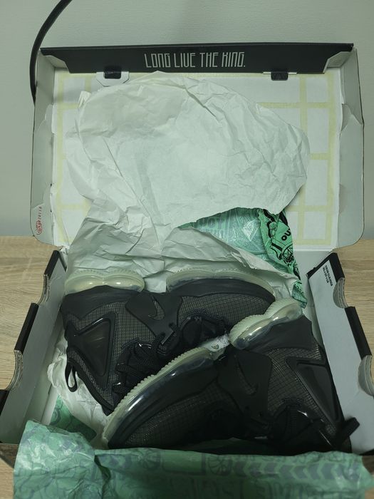 Nike LeBron 19 Black green glow