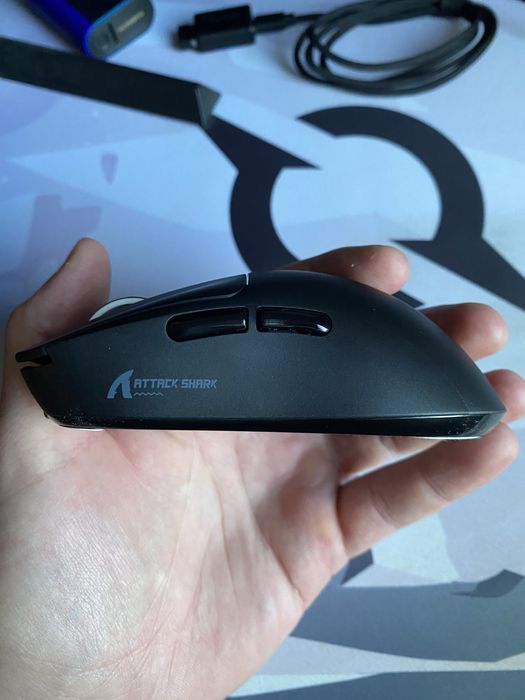 Mouse Gaming Attack Shark X3 – PAW3395, 49g, Wireless/Bluetooth/USB-C