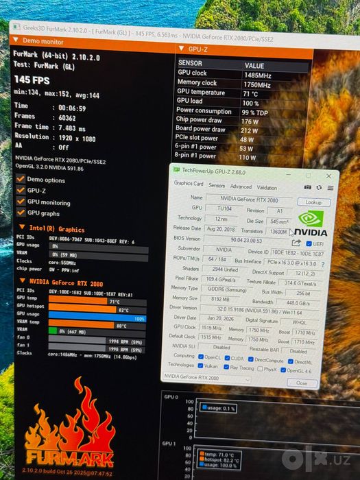 Видеокарталарди хиллари келди RTX 2080