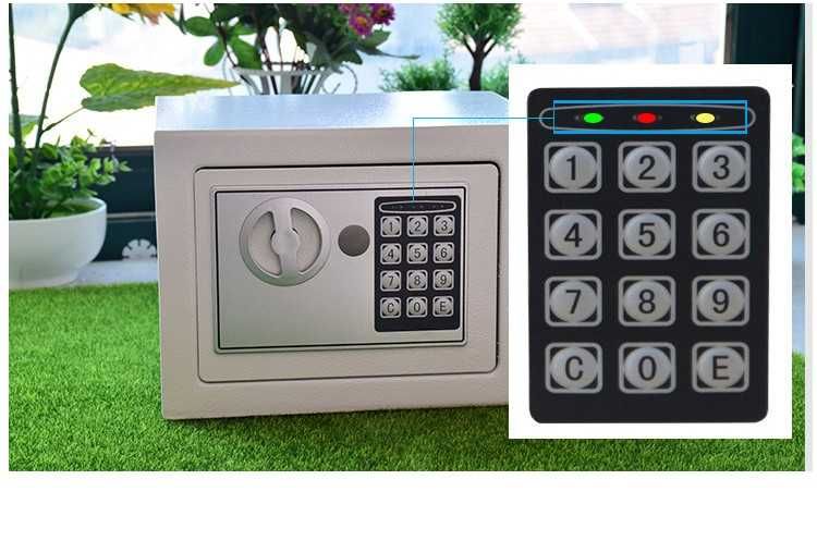 Сейф для шкафа в спальне/Smart seyf /пароль+ключ, сигнализация