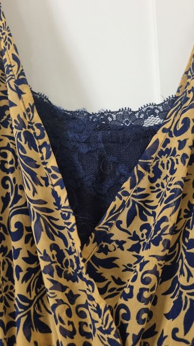 Rochie bej bleumarin Really xl