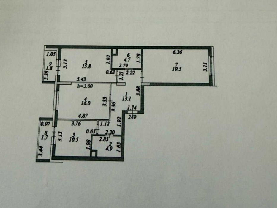 Продажа 3-комнатной квартиры