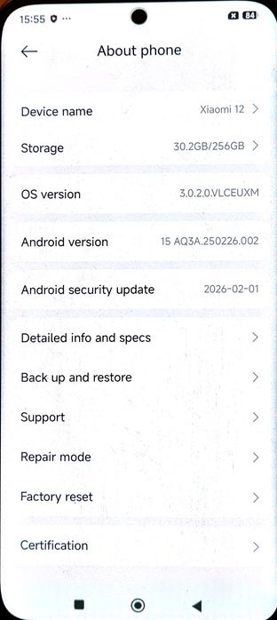 Перфектен Xiaomi 12 5G 8GB / 256 GB