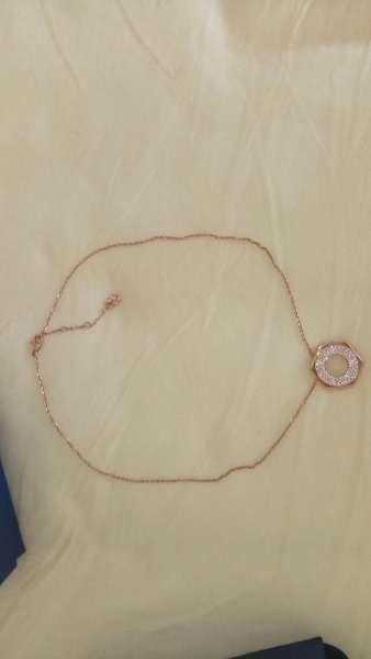 Swarovski Сваровски двулицево колие позлатено