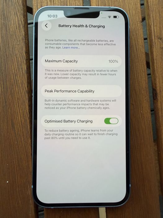 Чисто Нов! iPhone 14 128GB Blue - 100% Battery