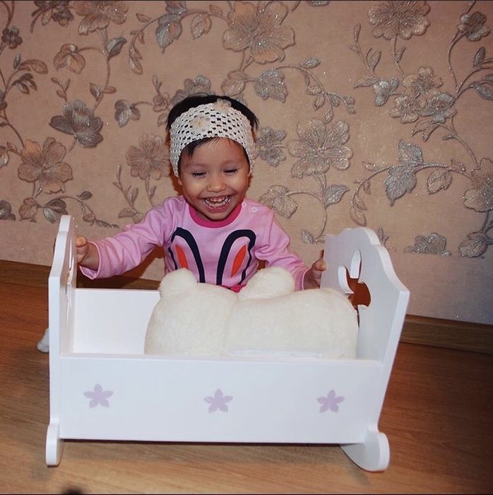 Деревянные игрушки (коляски, кроватки/люльки, домик) для кукол