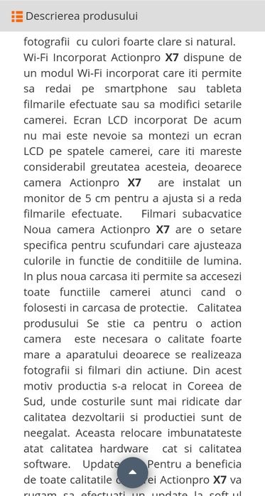 ActionPro X7 Camera Wifi Sport.