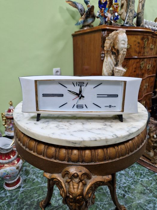 Рядък антикварен колекционерски японски будилник Toyo- Clock
