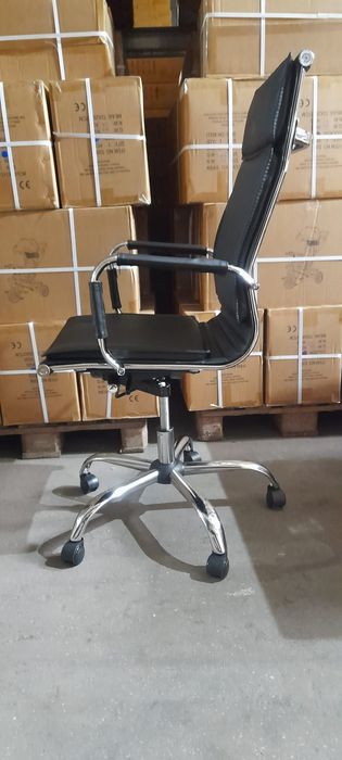 Scaun birou managerial ergonomic – piele ecologică, NOU, model premium