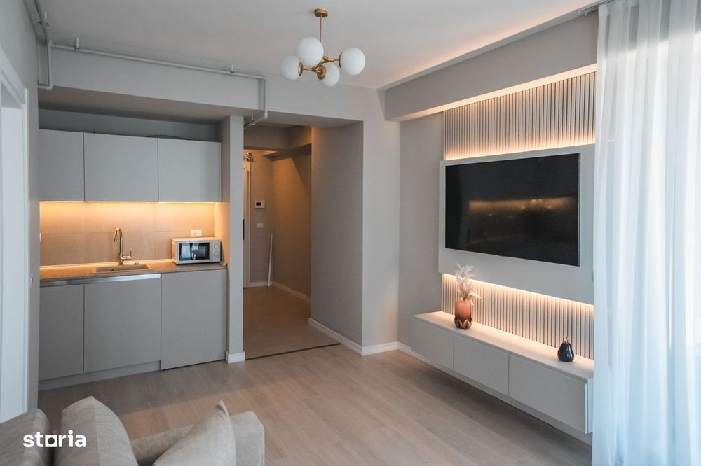 Studio Cu Dormitor Separat - Mobilat Utilat Lux- Solid Sea View Perla