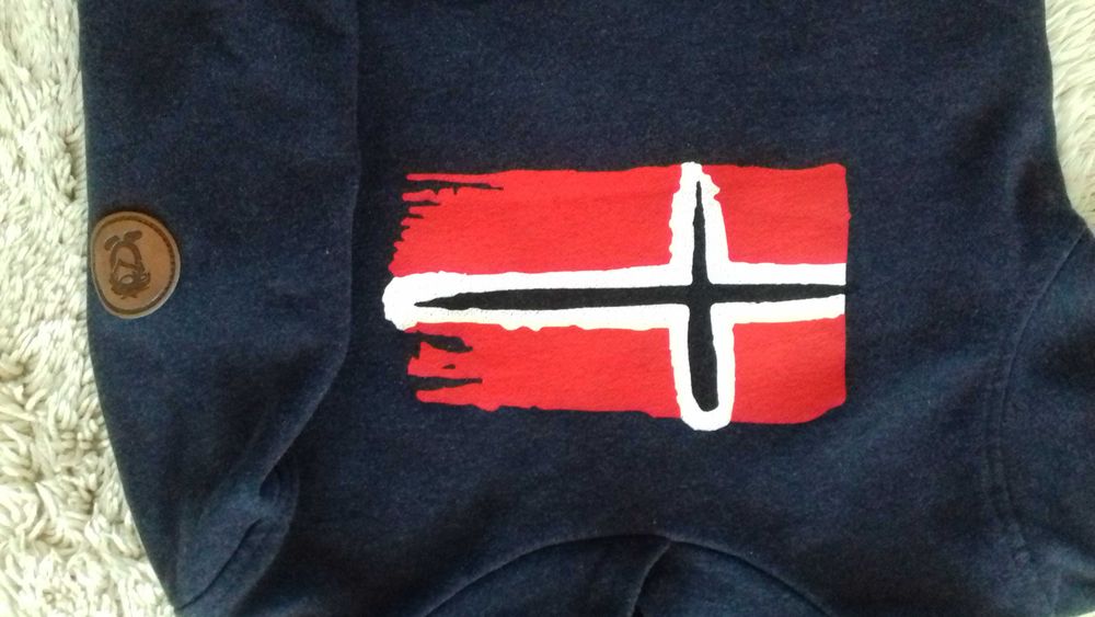 Суичър пуловер с качулка  Trollkids модел Trondheim размер 128