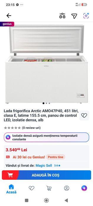 Lada frigorifica Arctic că noua 451 L
