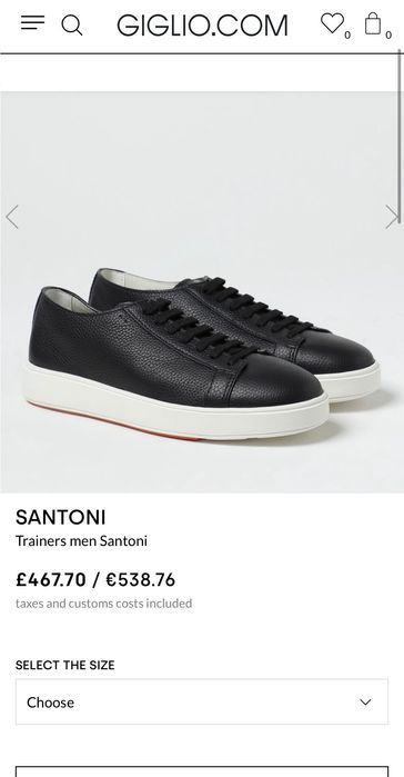 Мужская Обувь SANTONI Original