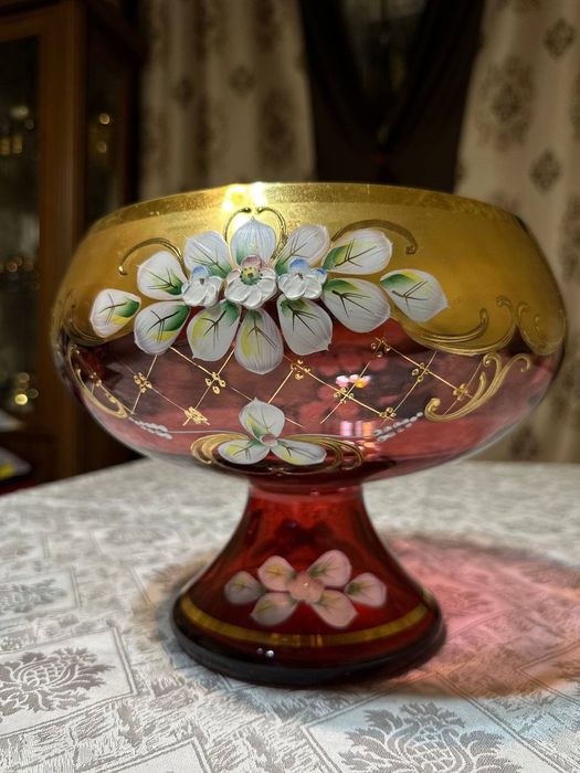 Ваза богемия Чешская