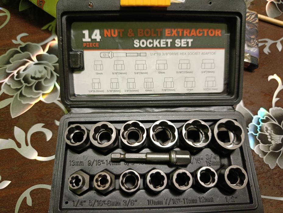 Екстрактори ,Комплект за изваждане на заоблени болтове