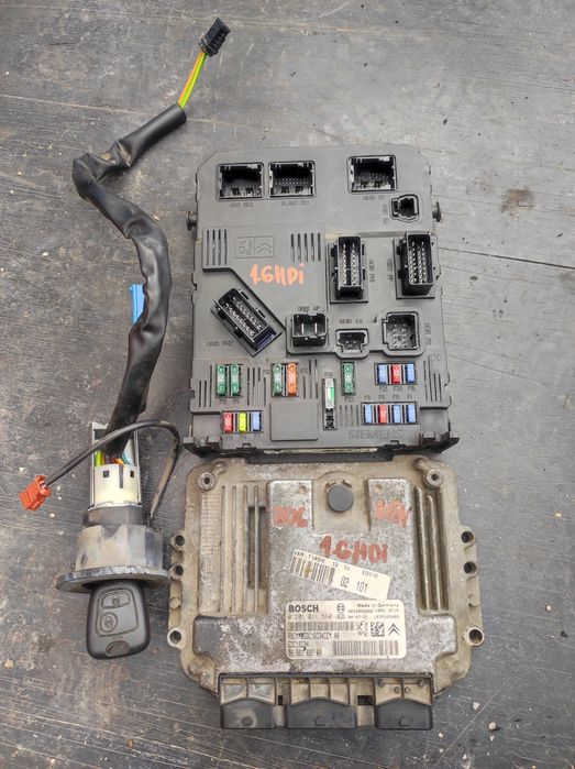 Компютър+BSi модул+ключ за Пежо-206,1.6HDI(фейслифт)