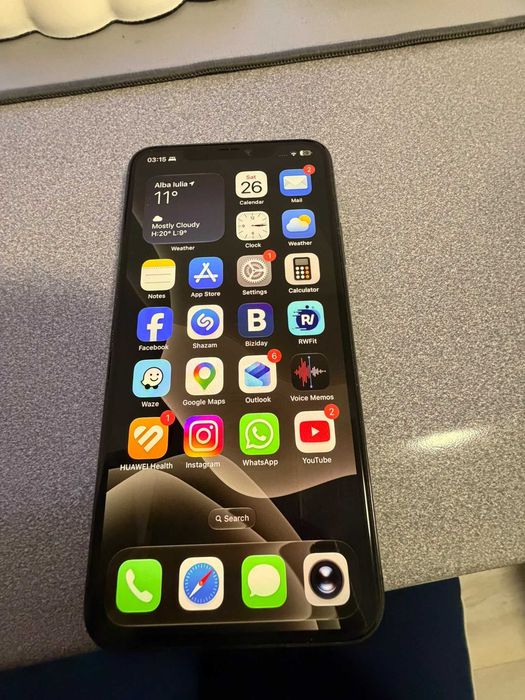iPhone 11 Pro Max, 256GB, Matte Silver+Husa Magsafe