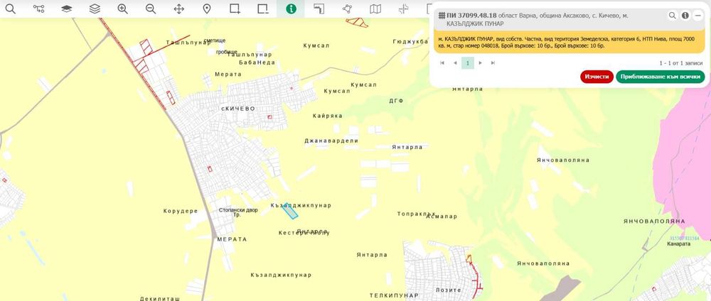 Парцел в с.Кичево