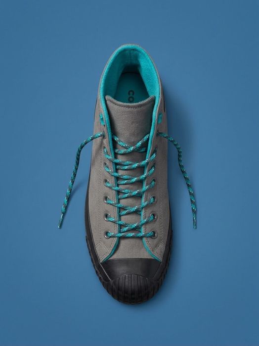Converse Chuck 70 Bosey piele, marimea 45, gri cu turcoaz