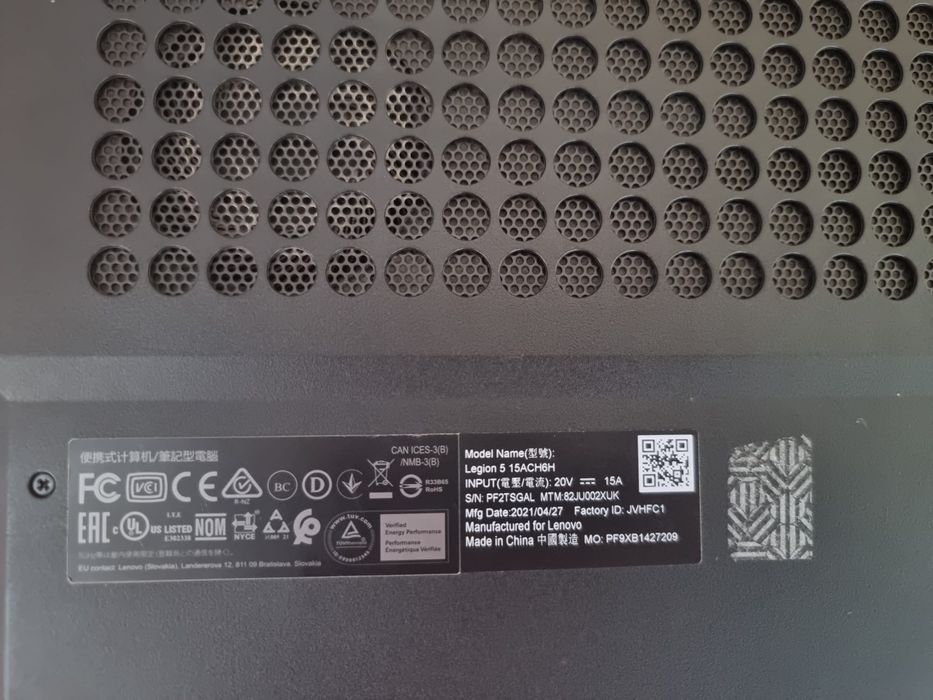 Laptop Legion 5 / RTX 3060