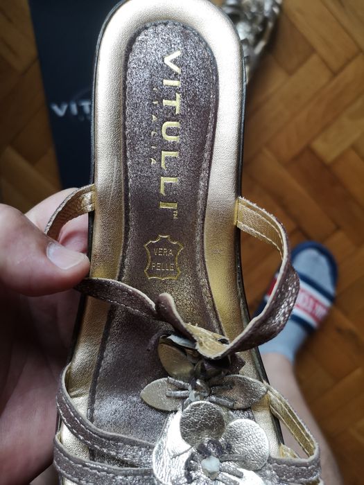 Италиански Дамски сандали от естествена кожа