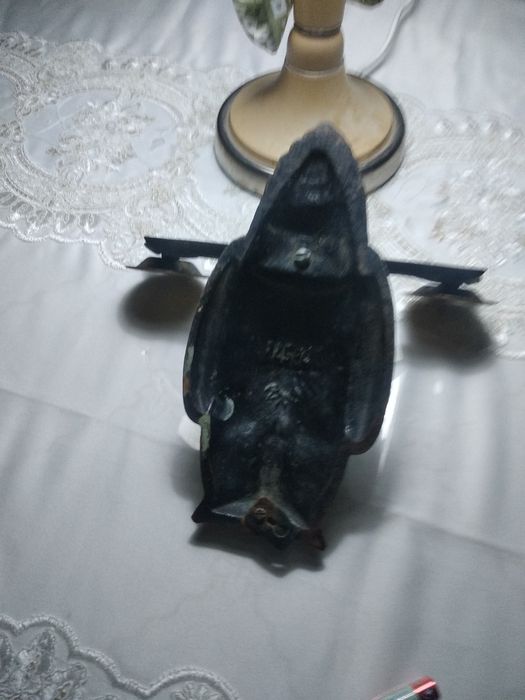 Антиквариат редкая сова подсвечник