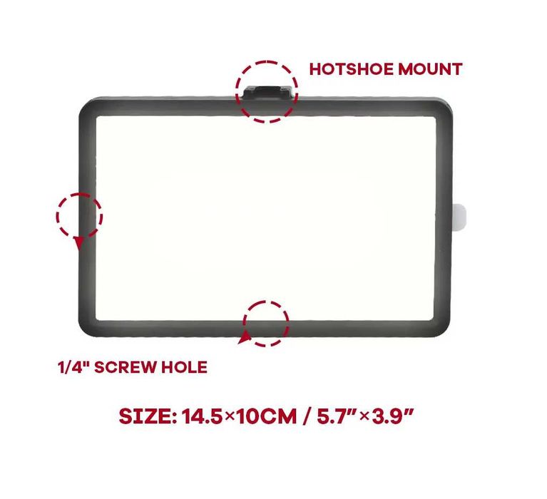 LED панел видео осветление 6 inch , Диодно осветление / постоянно