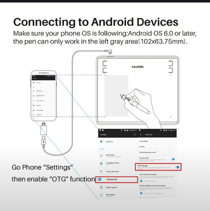 Графический планшет  для рисования Huion H430p