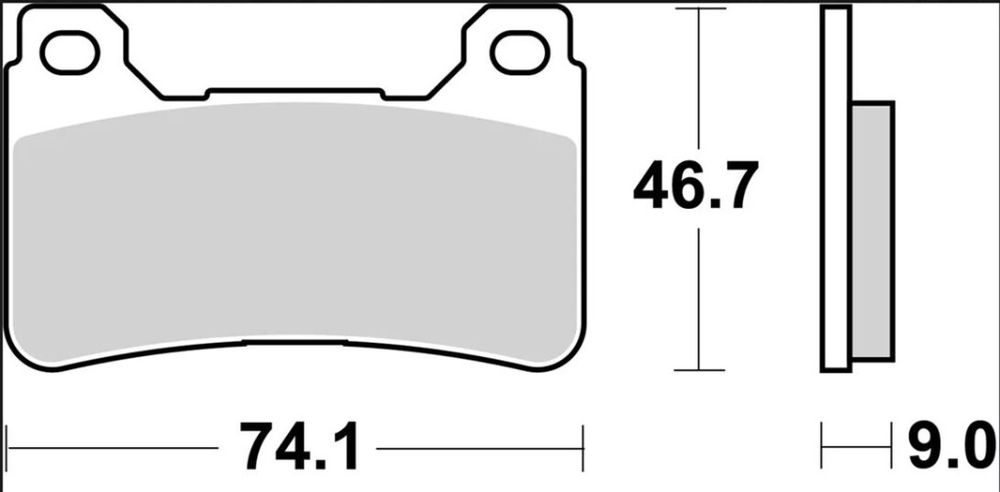 Plăcuțe frână Brembo sinterizate SR față 07HO50SR Honda CBR 1000 RR