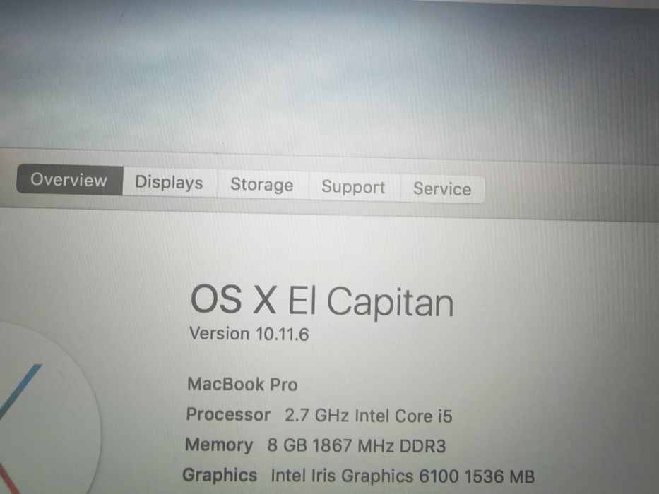 Macbook Pro 2015 13" i5 8 GB RAM 128 GB