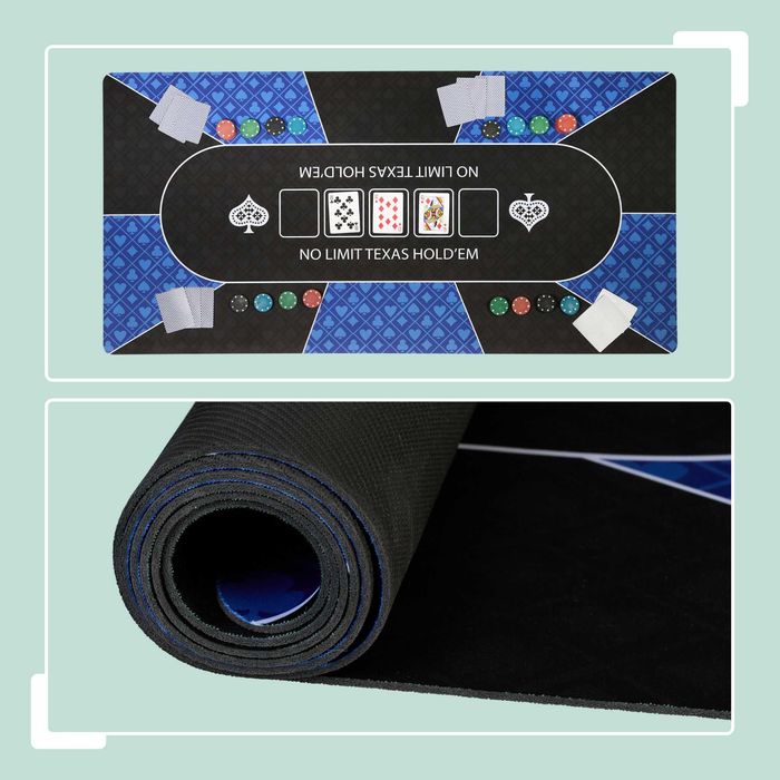 Covoras poker profesional 120 x 60 cm impermeabil baza antiderapanta