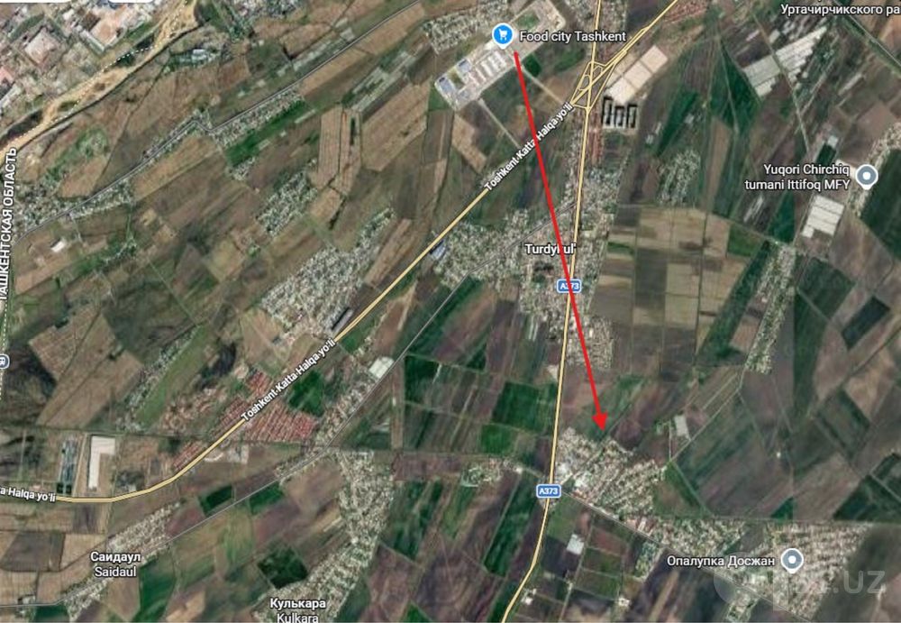 O’rta chirchiqda tumanida 7.5 sotix sotildi.