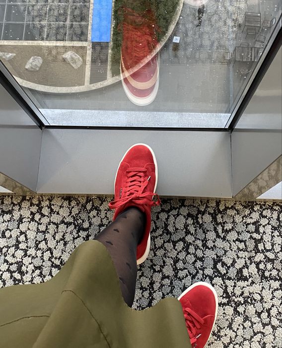 Pantofi sport casual Tamaris - rosii, marime 37