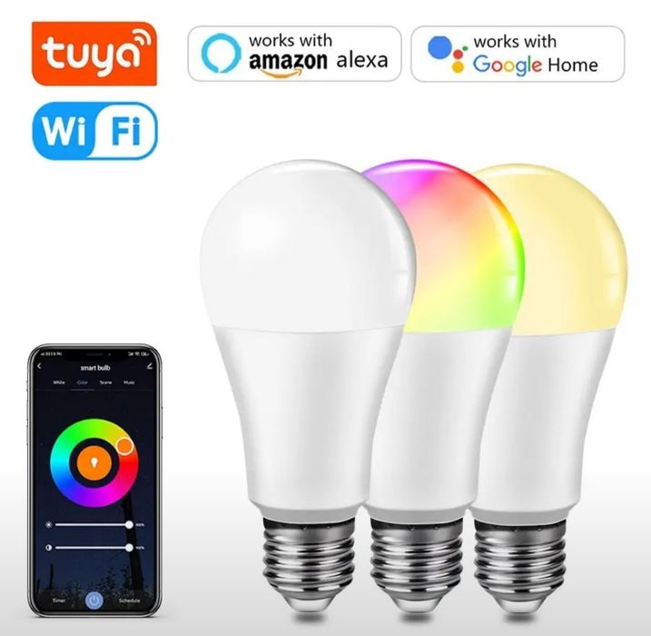 Tuya RGB Wi-Fi лампа E27