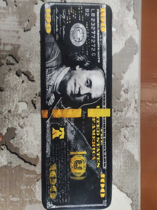 Доллар коврик, полотенце, кошельки. Dollar gilamcha, sochiq, koshelyok