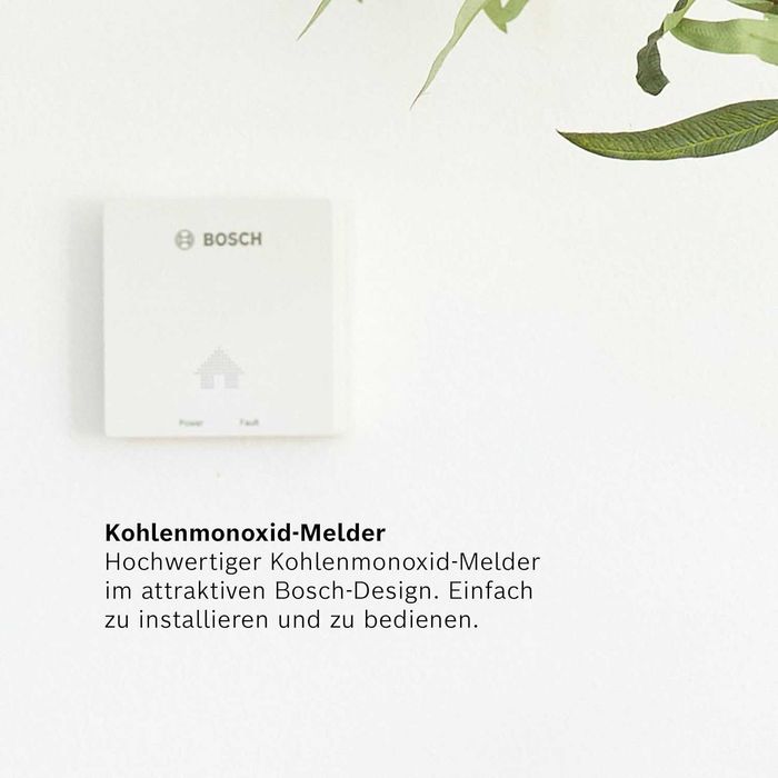 Detector CO Bosch D-CO Dispozitiv alarmă monoxid carbon ușor instalat