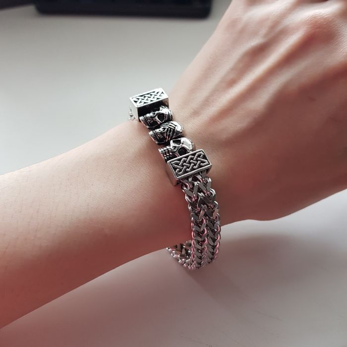 Мужской браслет из нержавеющей стали 23см