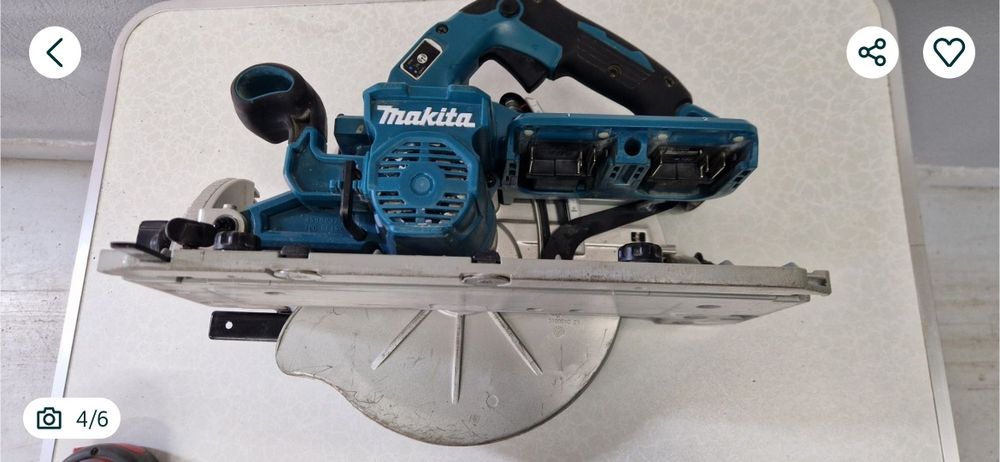Циркуляр Makita DHS900 36v, 18V+18V, Ф235мм 2х5аh и зарядно