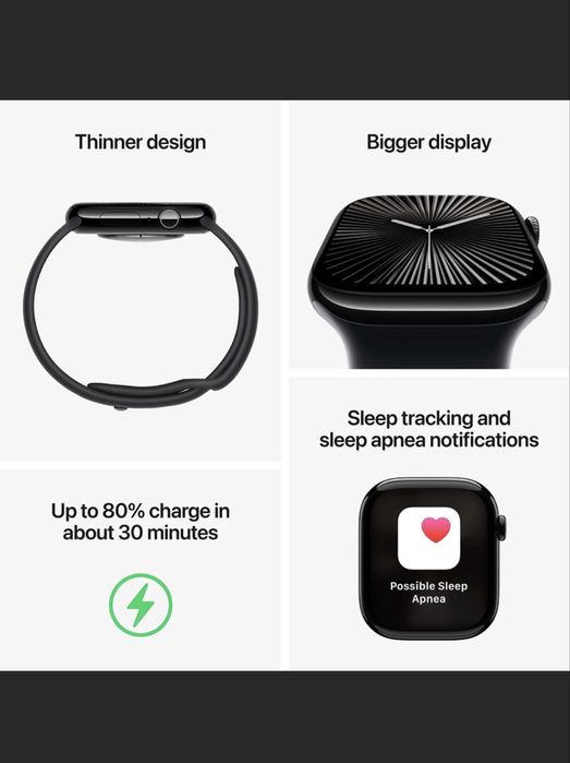 Apple Watch 10, GPS + Cellular, Gold Titanium Milanese Loop, 46 mm