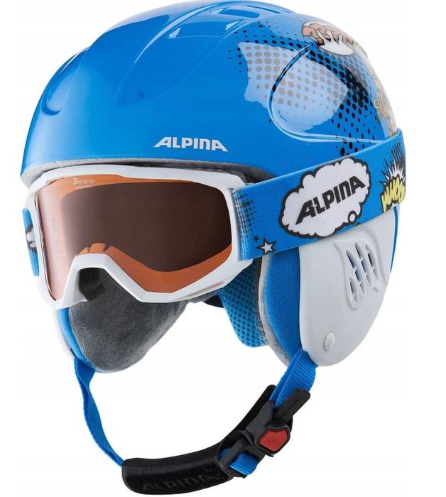 Комплект детски ски каски и очила Piney от Alpina 48-52, 360гр