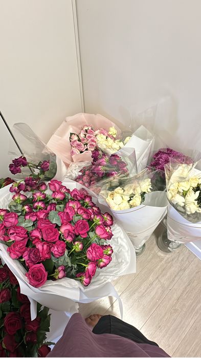 букеты цветов разные