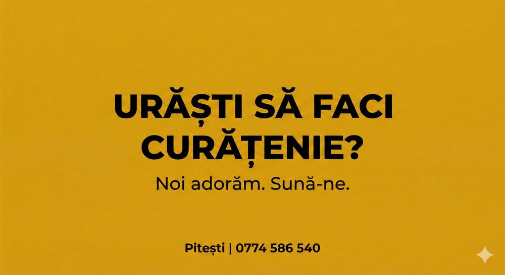 Servicii Curățenie RAPID SI IEFTIN | Prețuri de la 100 LEI