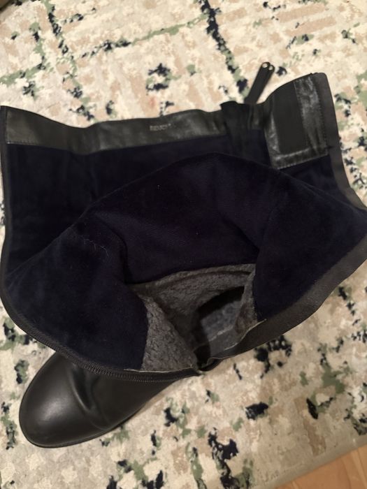 Сапоги зимние кожаные