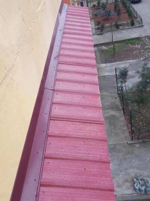 Установка козырьки бесшумный над окнами