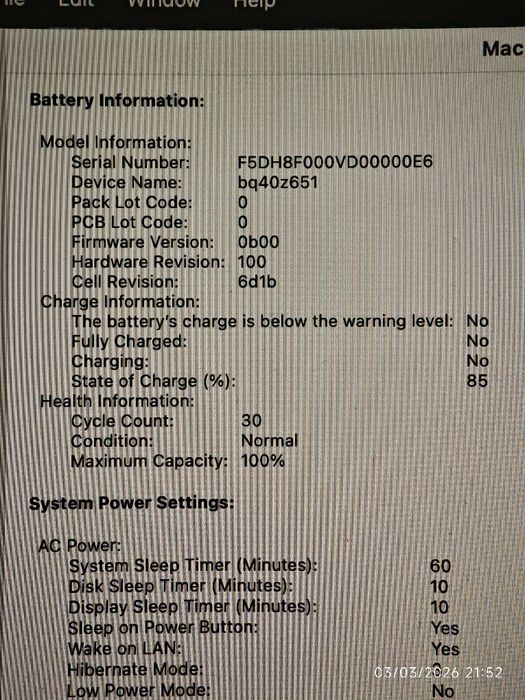 Apple MacBook Pro 14'' M4, 16GB RAM, 512GB SSD Black, 100% батерия